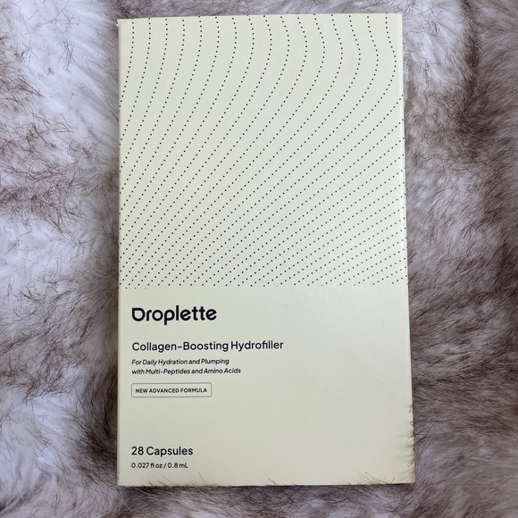 DROPLETTE Collagen Boosting Hydrofiller Deep Skincare 28 Capsules New Advanced